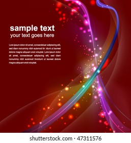 abstract glowing background - vector illustration