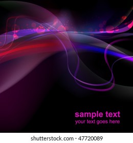 abstract glowing background - vector illustration
