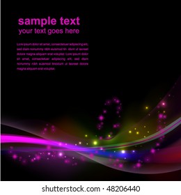 abstract glowing background - vector illustration