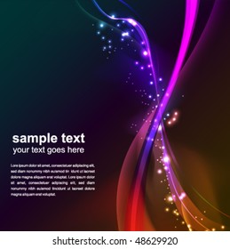 abstract glowing background - vector illustration