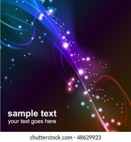 abstract glowing background - vector illustration