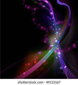 abstract glowing background - vector illustration