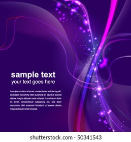 abstract glowing background - vector illustration