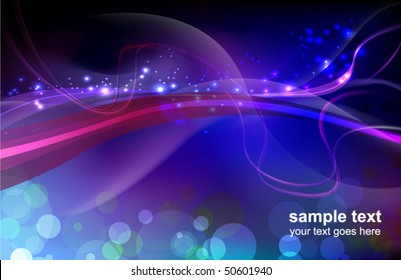abstract glowing background - vector illustration