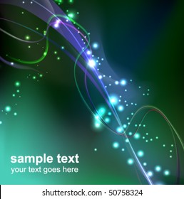 abstract glowing background - vector illustration