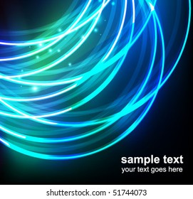 abstract glowing background - vector illustration