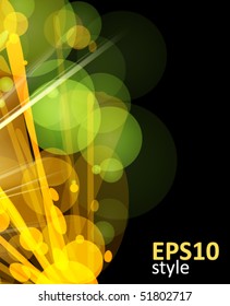 abstract glowing background - vector illustration