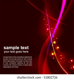 abstract glowing background - vector illustration