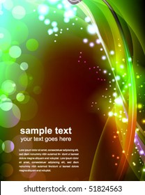 abstract glowing background - vector illustration