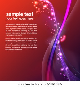 abstract glowing background - vector illustration