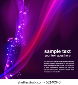 abstract glowing background - vector illustration