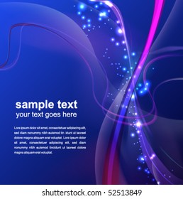 abstract glowing background - vector illustration