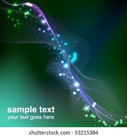 abstract glowing background - vector illustration