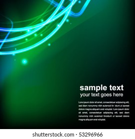 abstract glowing background - vector illustration