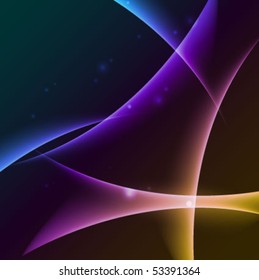 abstract glowing background - vector illustration