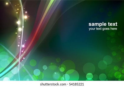 abstract glowing background - vector illustration