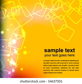 abstract glowing background - vector illustration