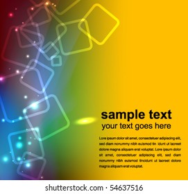 abstract glowing background - vector illustration