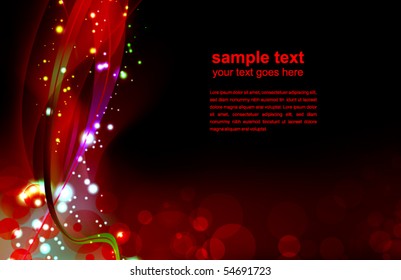 abstract glowing background - vector illustration
