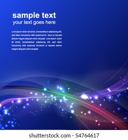 abstract glowing background - vector illustration