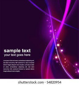 abstract glowing background - vector illustration