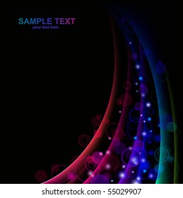 abstract glowing background. Vector illustration
