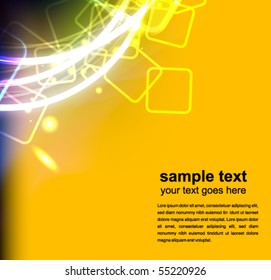 abstract glowing background - vector illustration