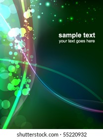 abstract glowing background - vector illustration