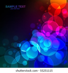 abstract glowing background. Vector illustration