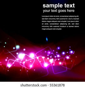 abstract glowing background - vector illustration