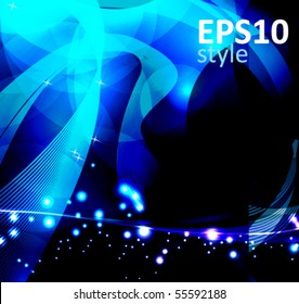 abstract glowing background - vector illustration