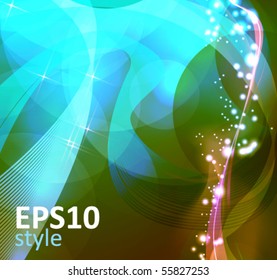 abstract glowing background - vector illustration