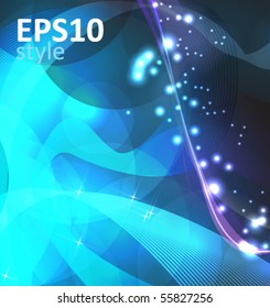 abstract glowing background - vector illustration
