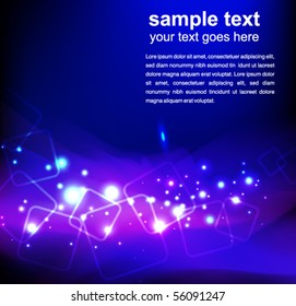 abstract glowing background - vector illustration