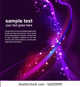 abstract glowing background - vector illustration