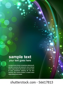 abstract glowing background - vector illustration