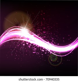 abstract glowing background - vector illustration