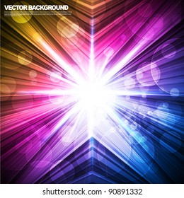 abstract glowing background. Vector illustration