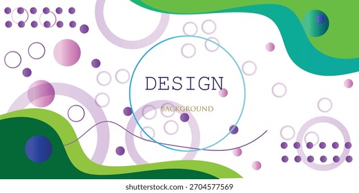 Abstract glowing  banner background with fluid shapes in purple and orange color. vector illustration  modern wallpaper. Presentation template, modern advertising. 