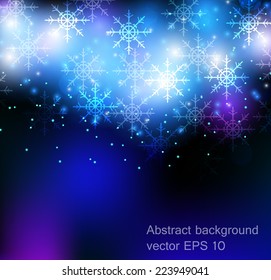 Abstract glowing blue background
