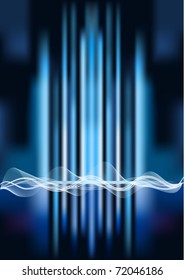 abstract glowing blue background