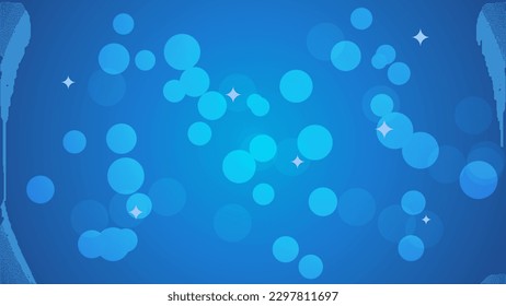 Resumen de fondo claro azul borroso borroso de bokeh. Concepto de fondo y fondo de pantalla. Vacaciones y eventos. Ilustración vectorial.