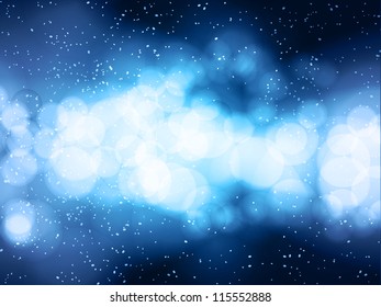 Abstract glowing blue light background