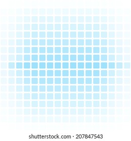 abstract glowing blue square pattern background (vector) 
