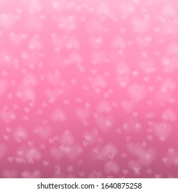 Abstract glowing blurred background, heart bokeh abstract background vector.
