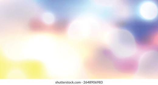 Abstract Glowing Bokeh Background. Bright Colorful Bokeh Effect. Soft Light Overlay Background Design. EPS vector illustration