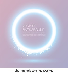 Abstract glowing circle