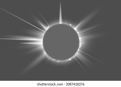 Abstract glowing circle elegant illuminated light ring