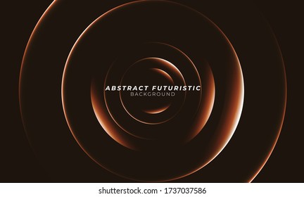 Abstract glowing Circle lines background. Abstract futuristic art wallpaper. Vector illustration.