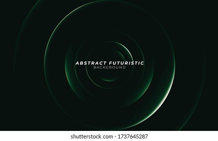 Resumen brillando el fondo de las líneas de círculo. Resumen de fondo de pantalla de arte futurista. Ilustración vectorial.